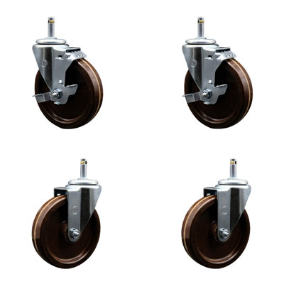Temp Phenolic Swivel Grip Ring Stem Caster