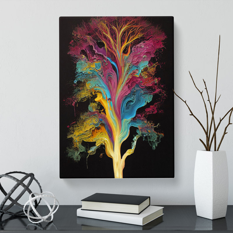 Tree Pouring Vol.1 - Wrapped Canvas, 60cm H x 40cm W x 3cm D
