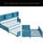 Metal Twin Size Daybed With Twin Size Trundle, Storage Shelves And USB Ports-1875767011