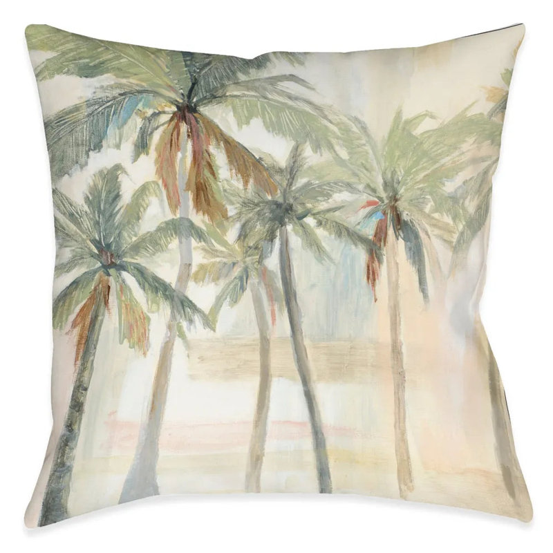 The Palms Reversible Throw Pillow