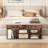 Shoe Bench Home Entryway Shoes Storage Bench w/ Padded Seat & Hidden Storage -1762104868