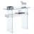 Tempered Glass Console Table with Shelf-1934271996-1905166801