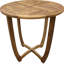 Table d'extérieur 27,5 po - Bois rustique fabriqué avec des panneaux de lattes