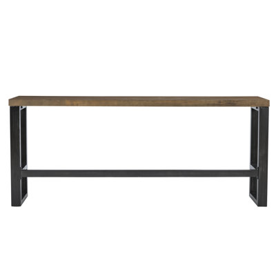 Wellman Metal Base Dining Height Pub Table by Williston Forge