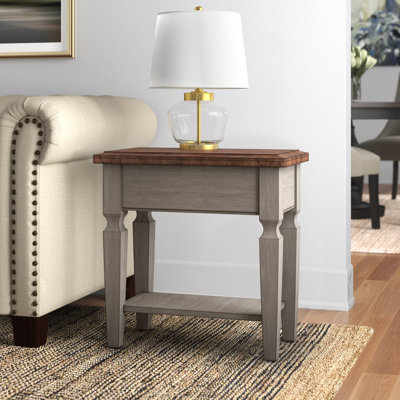 Solid Wood End Table by Sand & Stable
