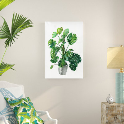 «Monstera Plant», reproduction d'art sur toile tendue