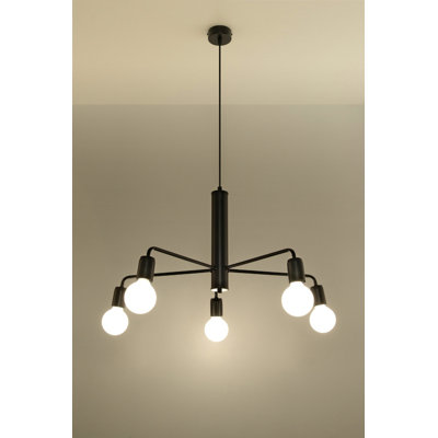 Carlsen 5 - Light Black Cluster Pendant
