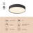 Chiedza 5-in Black dimmable LED Flush Mount-124959455