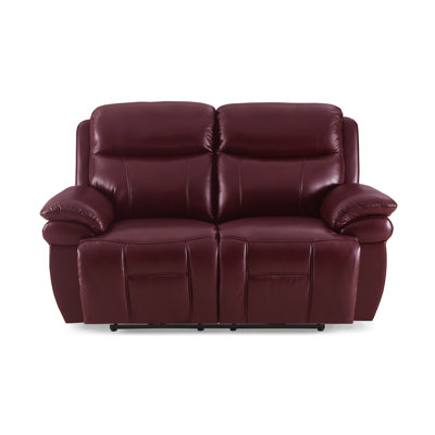 Jaece 2 Seater Top Grain Leather Reclining Sofa