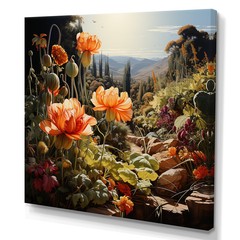 «Garden Reverie Blooms», reproduction sur toile, H 36 po x l 36 po x P 1,5 po, Toile tendue