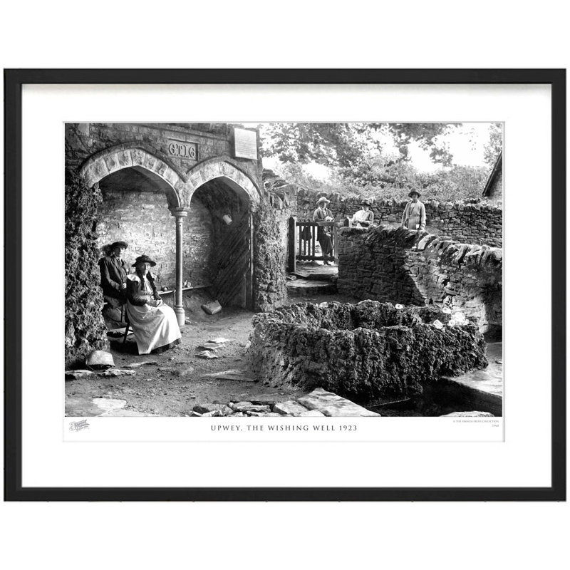Upwey, The Wishing Well 1923 by Francis Frith - Single Picture Frame Print, 40cm H x 50cm W x 2.3cm D