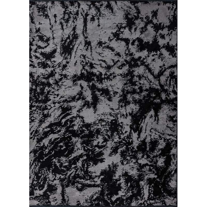 Tapis noir / gris Rapture, Rectangle 7 pi 10 po x 11 pi 2 po