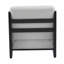 Chaise d'appoint Scott Living Moda blanche avec structure en bois massif noir, ensemble de 2-44122237