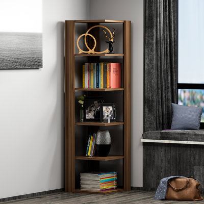 Conley 160.8cm H x 45cm W Corner Bookcase