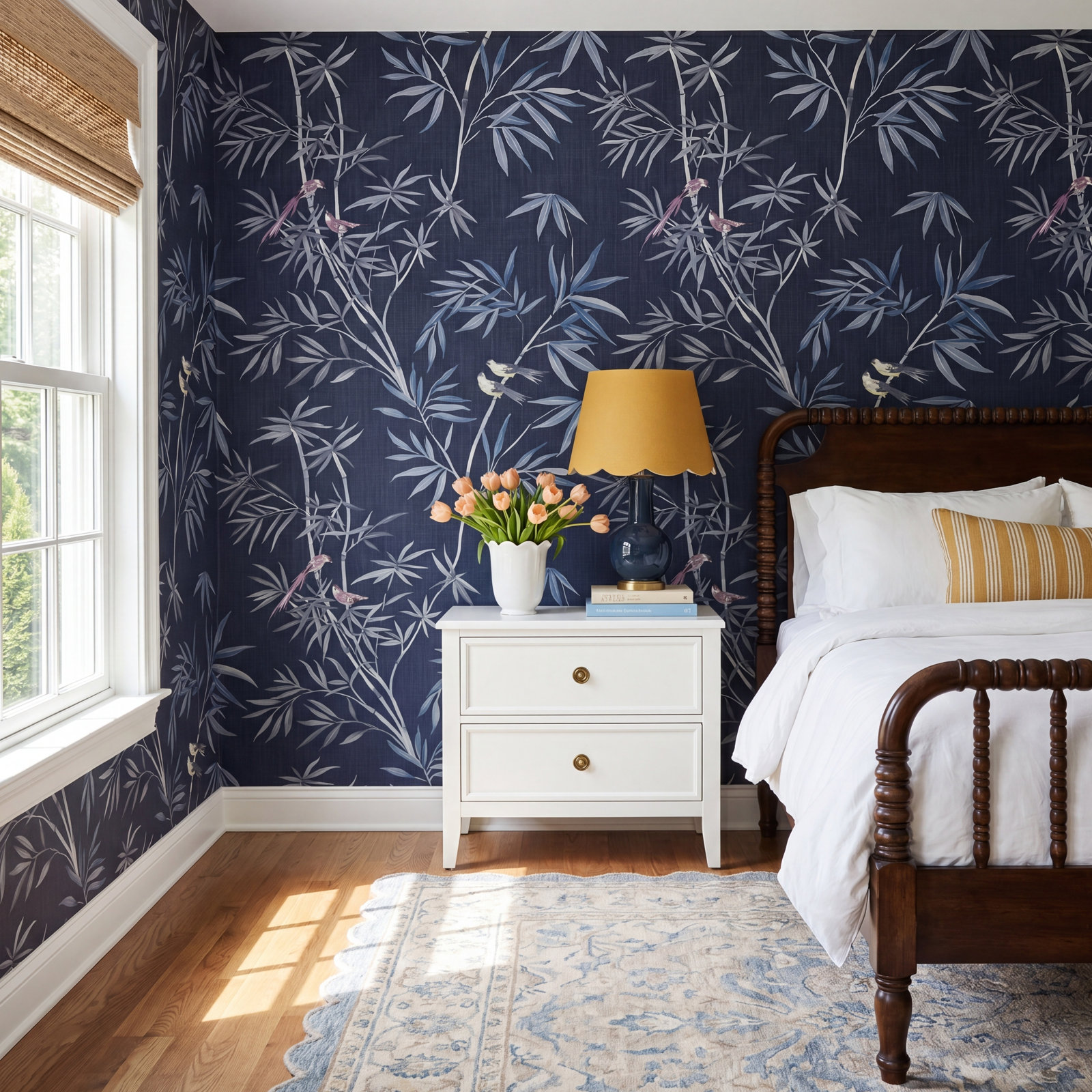 Fowkes Self-Adhesive Wallpaper Roll, Nightfall