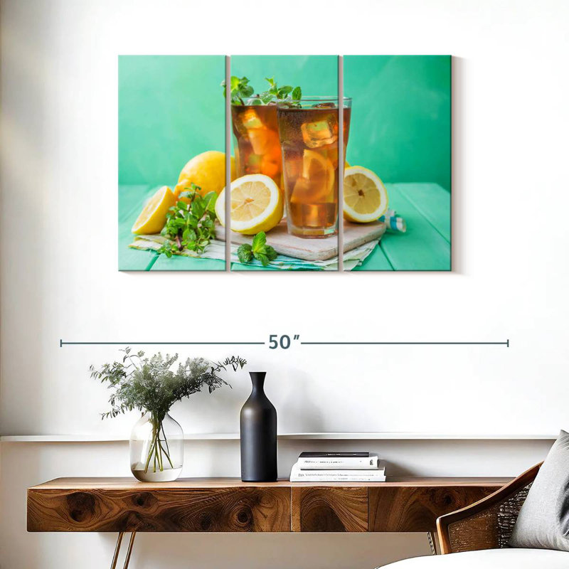 Yarlin Lemon Iced Tea, 24" H x 38" W