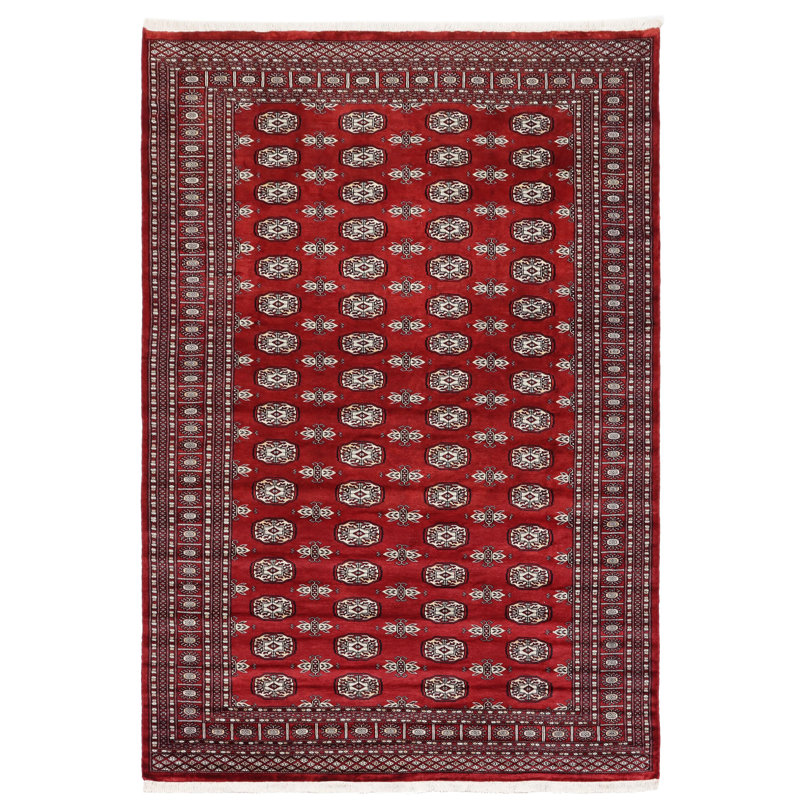 Tapis rouge rectangulaire unique de 6 pi 2 po x 9 pi 1 po Righley