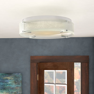 Aires Glass LED Flush Mount