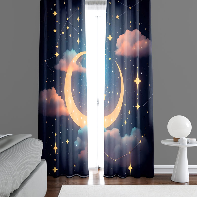 Window Curtains, 20" W x 52" L