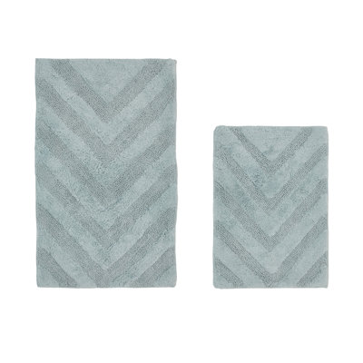 Ensemble de tapis pour salle de bain 100% coton 2 pièces Annaclara