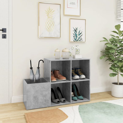 4 Pair Solid Wood Shoe Rack