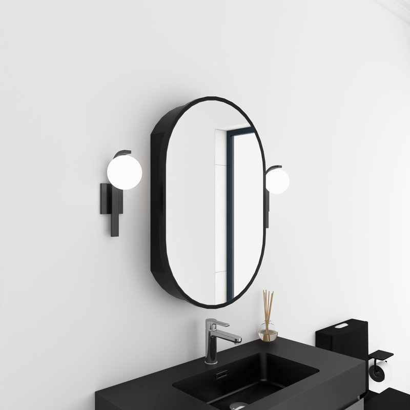 Armoire à pharmacie murale avec miroir Gorecki, H 31 po x l 21 po x P 4,9 po