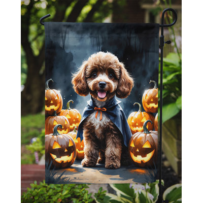 Drapeau de jardin chiot Halloween