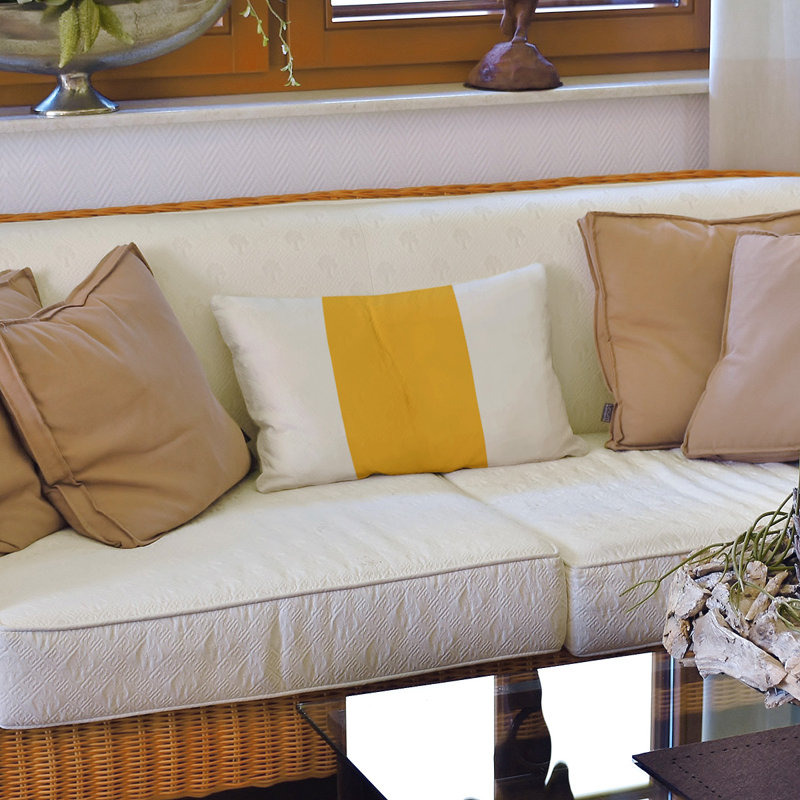 Housse de coussin lombaire Atlanta, Pittsburgh, Jaune/gris