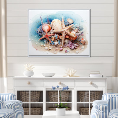 Trésors de la mer sur toile