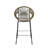 Ferrara Outdoor Patio Green Faux Wicker Barstool, Set Of 2-1731356907