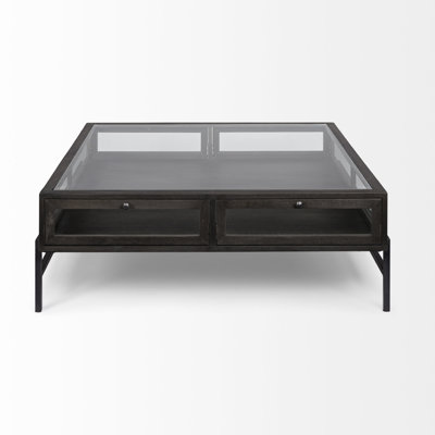 Table basse à 4 pieds avec rangement