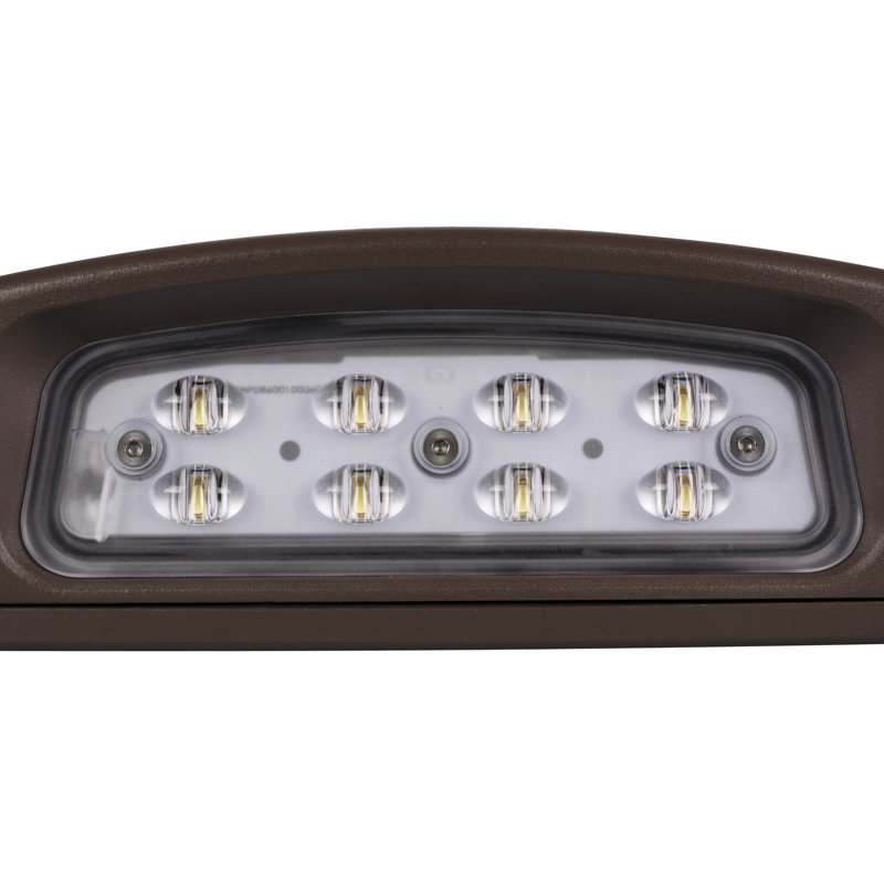 Bronze Outdoor LED Emergency Wall Light with Photocell