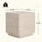 Outdoor Patio MGO Side Table, Travertine Finish, Set Of 1