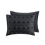 Ensemble de literie moderne en polyester TG, jacquard noir