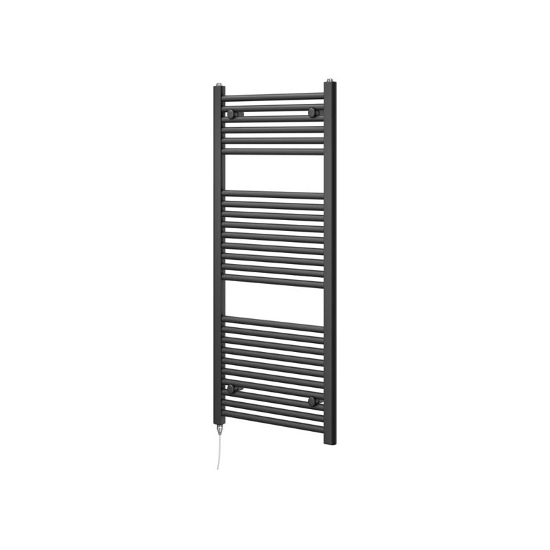 Straight Towel Rail Heated Towel Rails, Black
