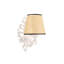 Lampe murale élégante avec corps en métal, finition naturelle et blanche | Dimensions: 9,8 po x 5,9 po x 10,6 po | Douille E27, 40 W maximum (ampoule non incluse) | Certifié IP20 | Parfait pour le salon, la chambre à coucher et le couloir-659363692