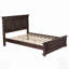 Cadre de lit tête de lit style pin traditionnel traditionnel de style campagne et campagne, brun riche, durable et intemporel-1046177834-1046177835
