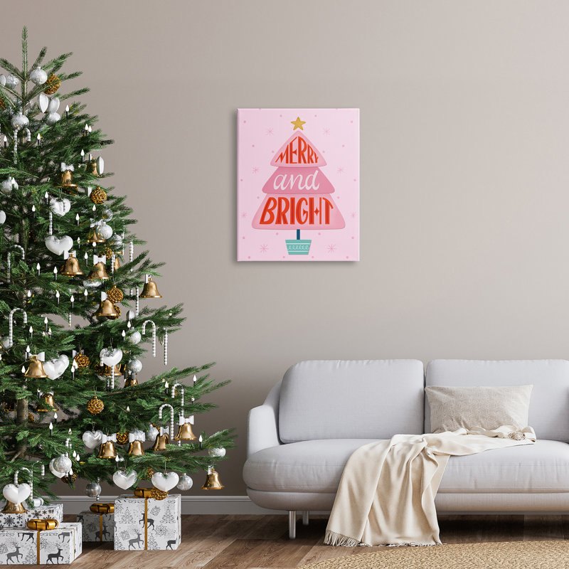 Merry & Bright, Toile tendue, H 30 po x l 24 po x P 1,5 po
