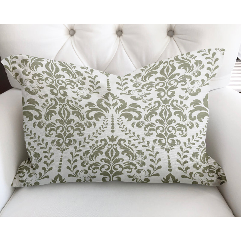  Housse et insert de coussin rectangulaire en coton Adeline, Mousse