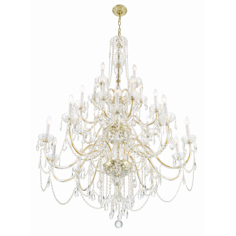 Irl 25 - Light Dimmable Classic / Traditional Chandelier, Gold