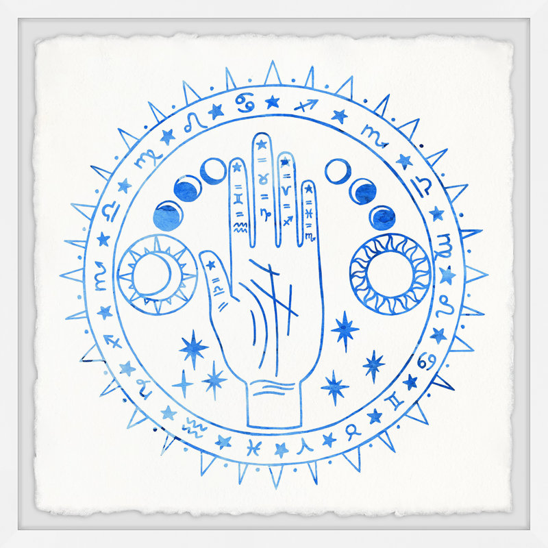Mystic Hands - Single Picture Frame Painting, 45cm H x 45cm W x 3.81cm D