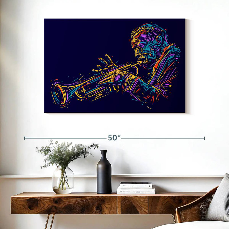 Abarca Trumpet Performance, 26" H x 39" W