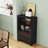 Sturdy Storage Cabinet with 4 Iron Doors and Adjustable Shelf-347324766