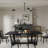 Rectangular MDF Dining Table Mid Century Modern