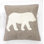 Hand Felted Wool Pillow - Bear Silhouette - 20"