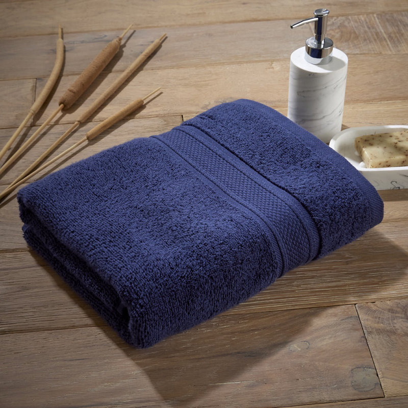 Luxury Zero Twist 100% Cotton Bath Sheet, Navy