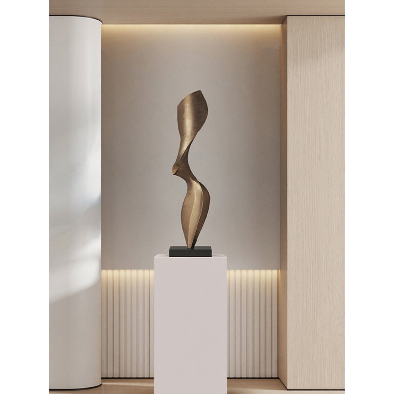 Modern Minimalist Resin Marble Base Abstract Decorative Item