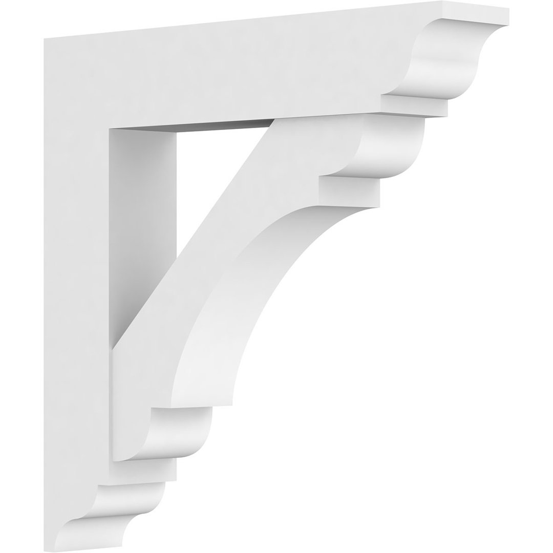 Standard Olympic Architectural Grade PVC Bracket with Traditional Ends Ekena Millwork 