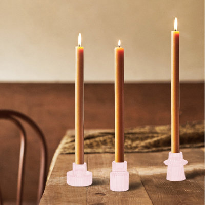 Taper Glass Candlestick Holders Candle Holders  Table Centerpieces Wedding Decor And Dinner Party