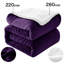 Sherpa Fleece Fur Thick Reversible Blanket Throw-119206501-119206505